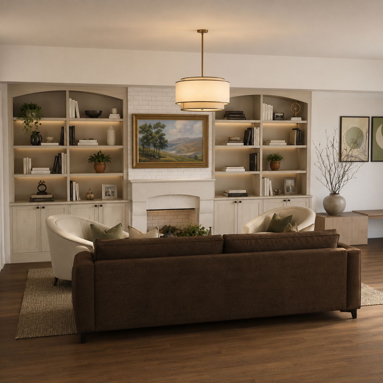 Elegant neutral living room